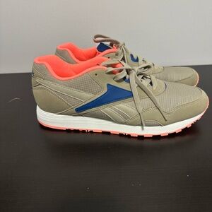 Reebok Tan and Blue Sneakers
